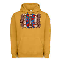 Pigment Peanut Butter football brushstroke Urban Hoodie - Zillion Design Studio