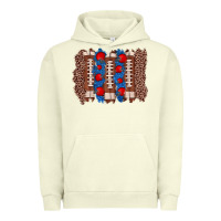 Pigment Pistachio football brushstroke Urban Hoodie - Zillion Design Studio