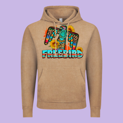 Freebird Thunderbird Vintage Hoodie Designed By Adodesignshop