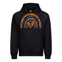 Black basketball rainbow Urban Hoodie - Zillion Design Studio