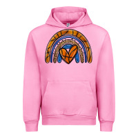 Fuchsia Pink basketball rainbow Urban Hoodie - Zillion Design Studio
