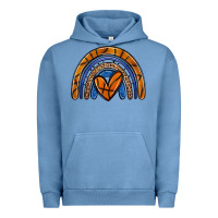 Pigment Pebble Blue basketball rainbow Urban Hoodie - Zillion Design Studio