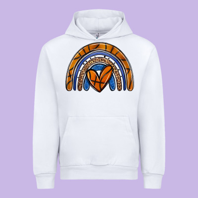 Basketball Rainbow Urban Hoodie Designed By Zillion Design Studio
