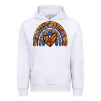 White basketball rainbow Urban Hoodie - Zillion Design Studio