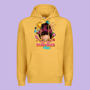 Summer Vibes Messy Bun Tbw Premium Hoodie Designed By Texasbilliewilder