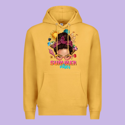 Summer Vibes Messy Bun Tbw Premium Hoodie Designed By Texasbilliewilder