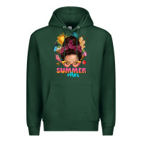 Sports Green summer vibes messy bun tbw Premium Hoodie - texasbilliewilder