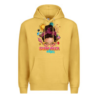Antique Gold summer vibes messy bun tbw Premium Hoodie - texasbilliewilder