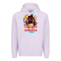 Lilac summer vibes messy bun tbw Premium Hoodie - texasbilliewilder