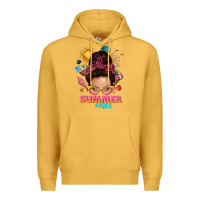 Mustard summer vibes messy bun tbw Premium Hoodie - texasbilliewilder