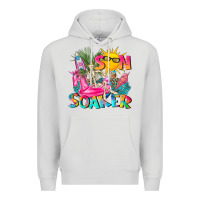 Dove Grey sun soaker Premium Hoodie - texasbilliewilder
