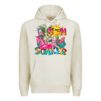 Oatmeal Heather sun soaker Premium Hoodie - texasbilliewilder