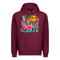 Burgundy sun soaker Premium Hoodie - texasbilliewilder