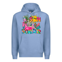 Colony Blue sun soaker Premium Hoodie - texasbilliewilder