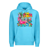 Ocean Blue sun soaker Premium Hoodie - texasbilliewilder