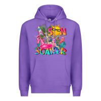 Purple sun soaker Premium Hoodie - texasbilliewilder