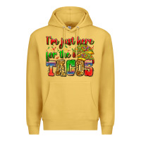 Antique Gold i'm just here for the tacos Premium Hoodie - Zillion Design Studio