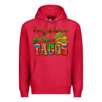 Cardinal i'm just here for the tacos Premium Hoodie - Zillion Design Studio