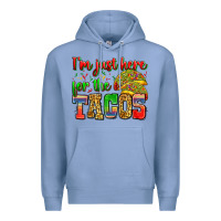 Colony Blue i'm just here for the tacos Premium Hoodie - Zillion Design Studio