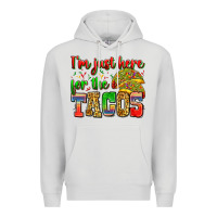 Dove Grey i'm just here for the tacos Premium Hoodie - Zillion Design Studio