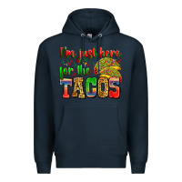 Navy i'm just here for the tacos Premium Hoodie - Zillion Design Studio