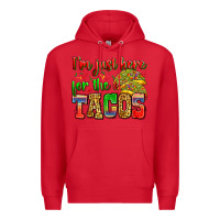 Red i'm just here for the tacos Premium Hoodie - Zillion Design Studio