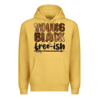Antique Gold young black free ish Premium Hoodie - Zillion Design Studio