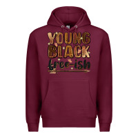 Burgundy young black free ish Premium Hoodie - Zillion Design Studio
