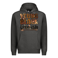 Charcoal Heather young black free ish Premium Hoodie - Zillion Design Studio