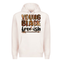 Pale Pink young black free ish Premium Hoodie - Zillion Design Studio