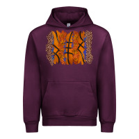 Mauve Wine basketball brushstroke Urban Hoodie - Zillion Design Studio