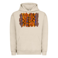Pigment French Oak basketball brushstroke Urban Hoodie - Zillion Design Studio