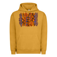 Pigment Peanut Butter basketball brushstroke Urban Hoodie - Zillion Design Studio