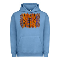 Pigment Pebble Blue basketball brushstroke Urban Hoodie - Zillion Design Studio