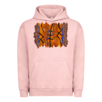 Pigment Salmon basketball brushstroke Urban Hoodie - Zillion Design Studio
