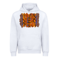 White basketball brushstroke Urban Hoodie - Zillion Design Studio