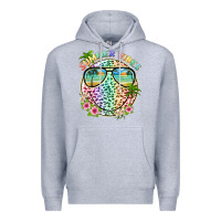 Summer Vibes With Smile Face And Leopard Premium Hoodie | Teevron