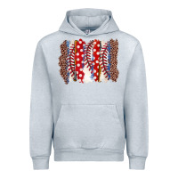 Heather Grey baseball brushstroke Urban Hoodie - Zillion Design Studio