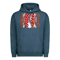 Pigment Midnight Navy baseball brushstroke Urban Hoodie - Zillion Design Studio