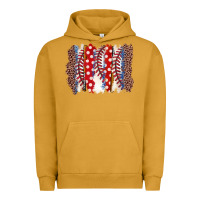 Pigment Peanut Butter baseball brushstroke Urban Hoodie - Zillion Design Studio