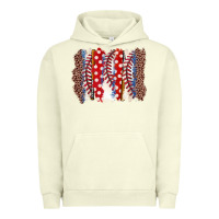 Pigment Pistachio baseball brushstroke Urban Hoodie - Zillion Design Studio