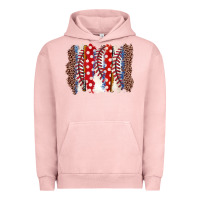Pigment Salmon baseball brushstroke Urban Hoodie - Zillion Design Studio