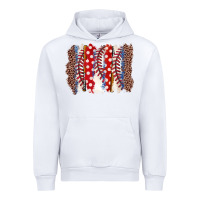 White baseball brushstroke Urban Hoodie - Zillion Design Studio