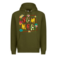 Army Green summer with fruit Premium Hoodie - texasbilliewilder