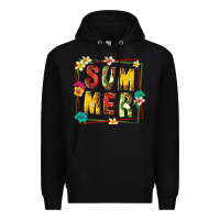Black summer with fruit Premium Hoodie - texasbilliewilder