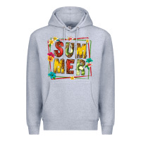 Heather Grey summer with fruit Premium Hoodie - texasbilliewilder