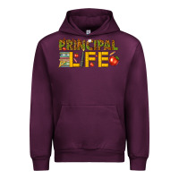 Mauve Wine principal life Urban Hoodie - texasbilliewilder