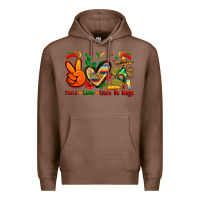Chestnut peace love cinco de mayo Premium Hoodie - Zillion Design Studio