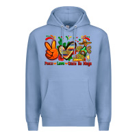 Colony Blue peace love cinco de mayo Premium Hoodie - Zillion Design Studio