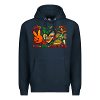 Navy peace love cinco de mayo Premium Hoodie - Zillion Design Studio
